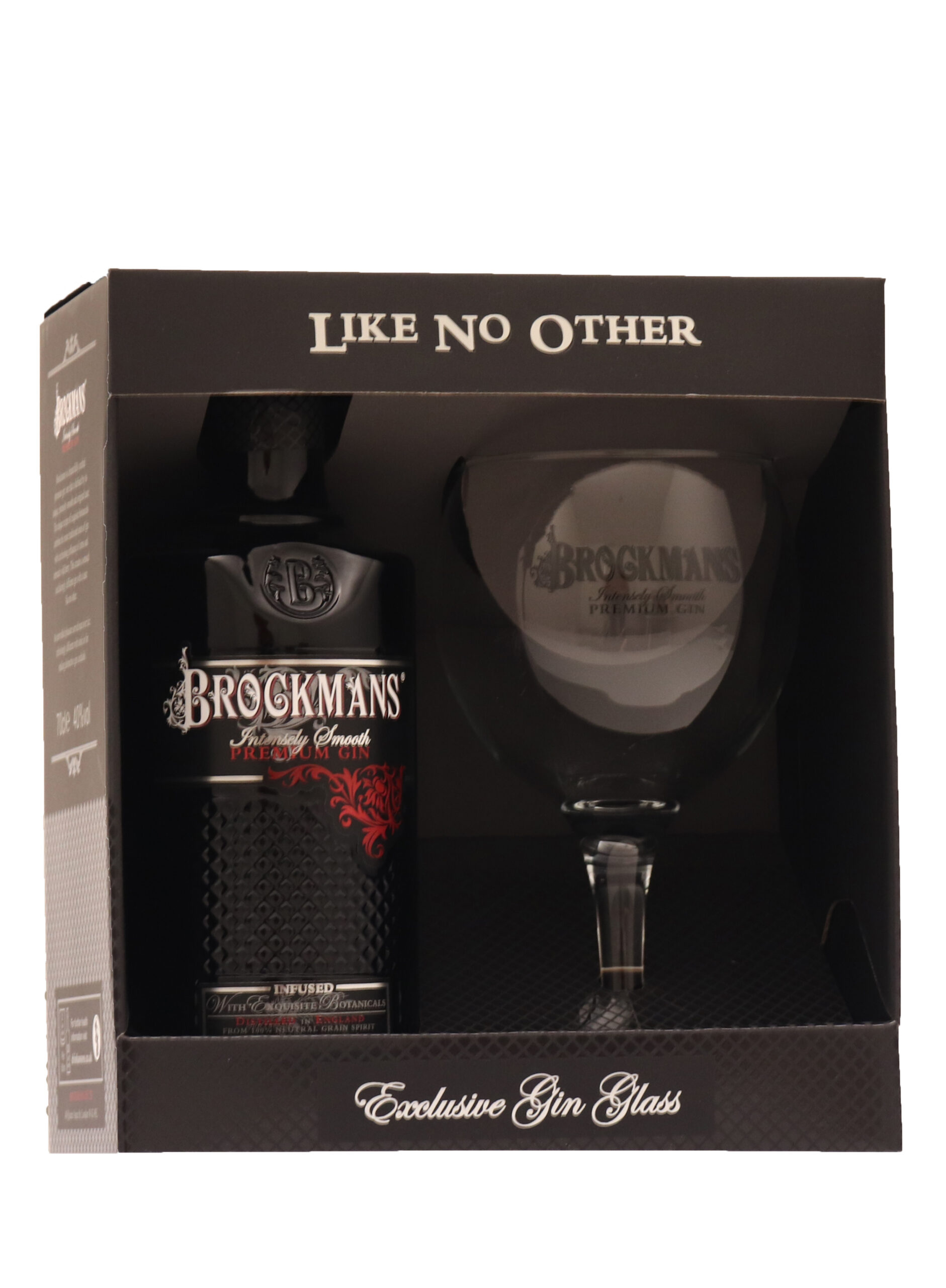 Brockmans 40° - 70 cl 1 fles + 1 glas in Gift Pack
