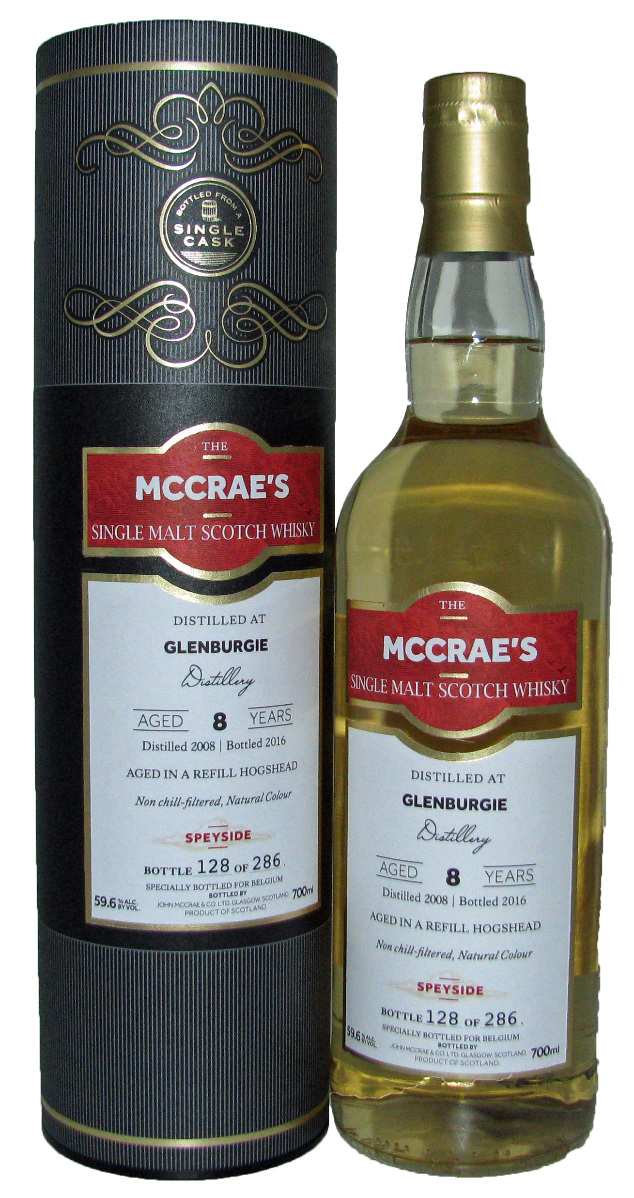 Glenburgie 8 years Old - Single Malt Single Cask 59,60% - 70 cl