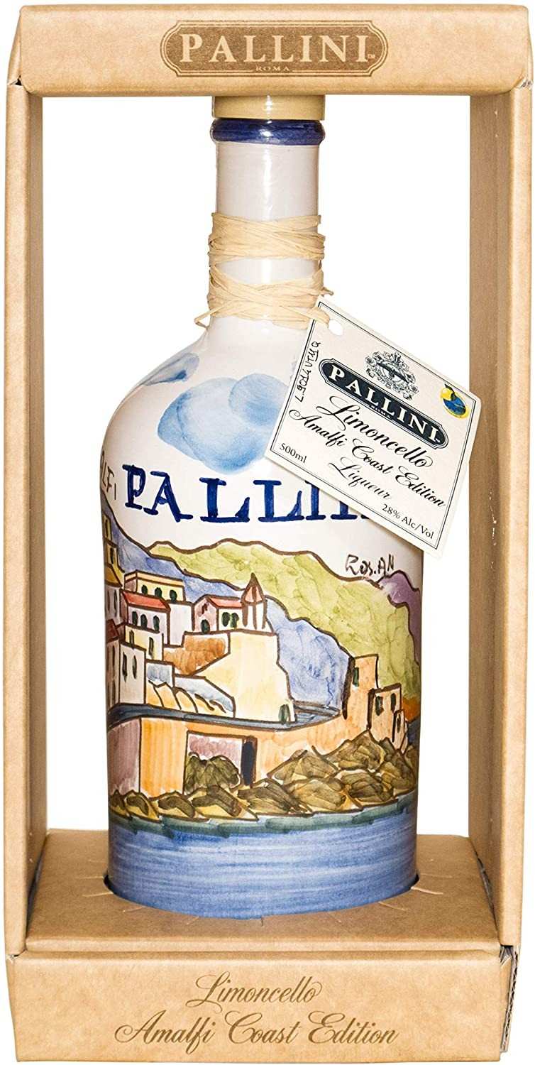 Pallini Limoncello Amalfi Coast Edition 28°-50 cl Luxe porseleinfles