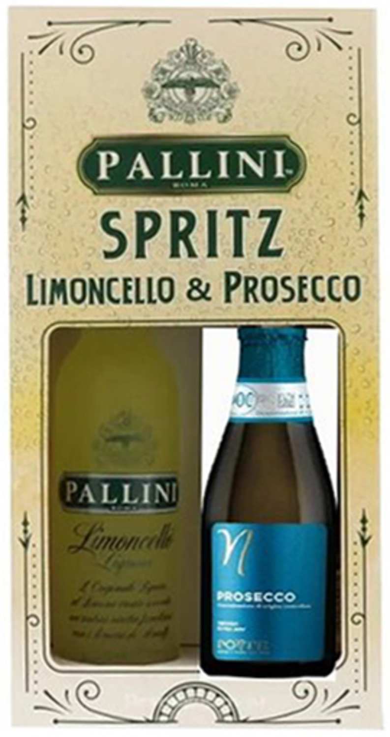 Pallini Limoncello Spritz pack: 20 cl Limoncello + 20 cl Prosecco