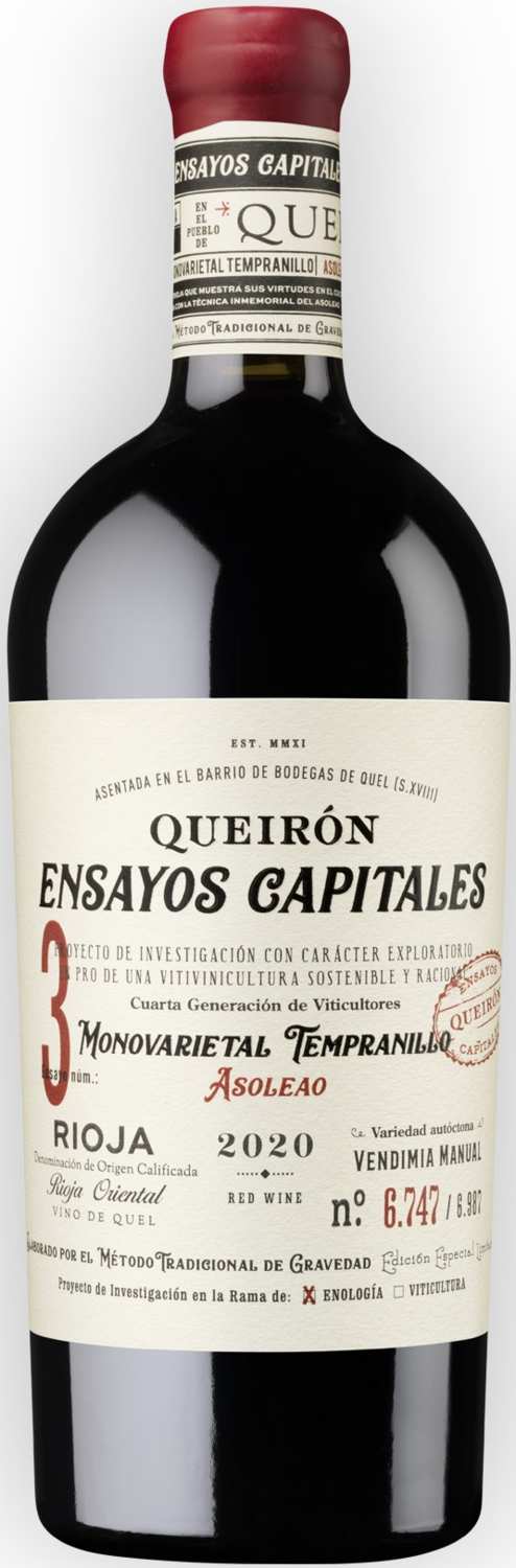 Bodegas Ontañón Queirón Ensayos Cap3 Asoleado 2020 D.O.Queirón